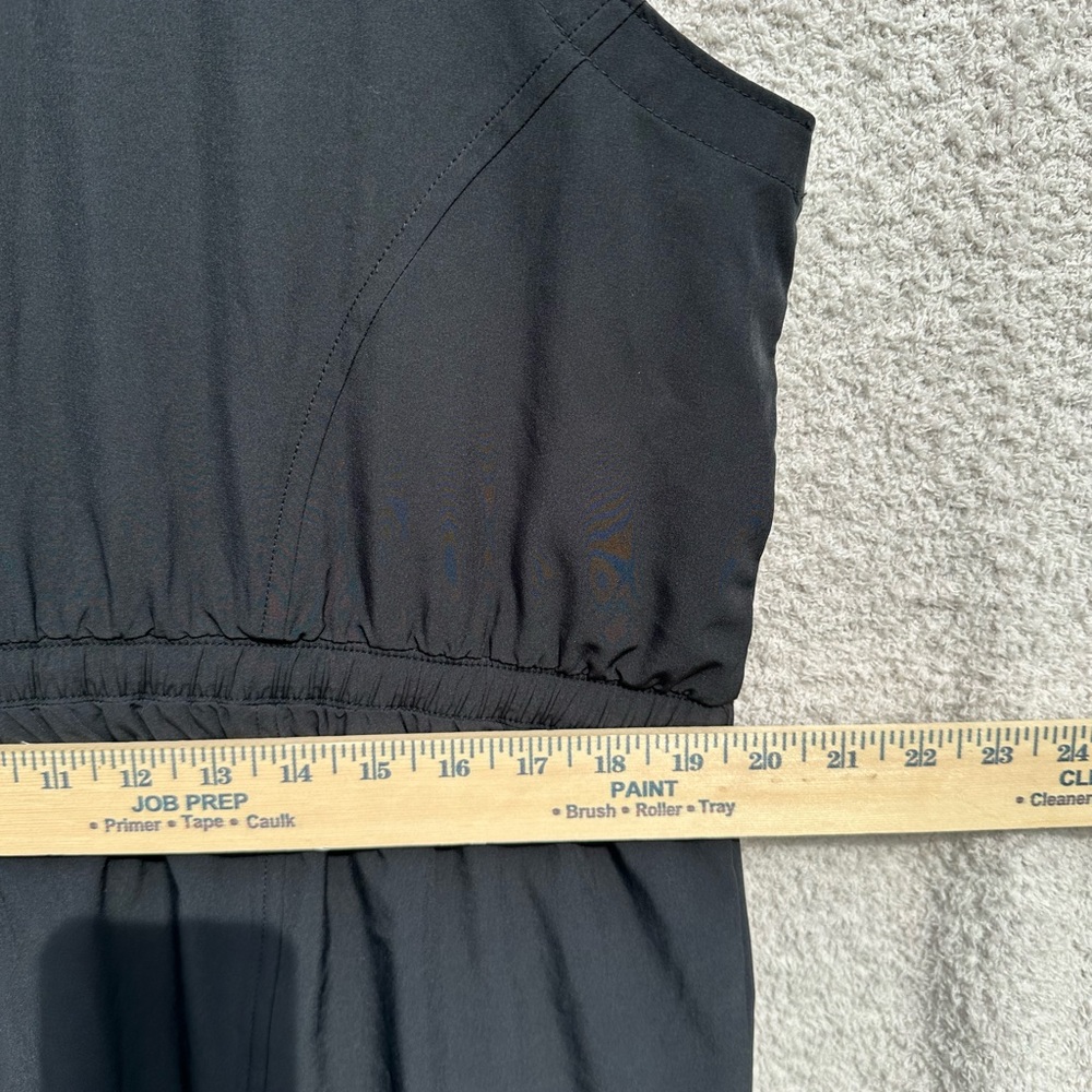 Ascend Black Sleeveless Dress XL Cinched Waist Athletic Casual Pocket Dress - Picture 7 of 7